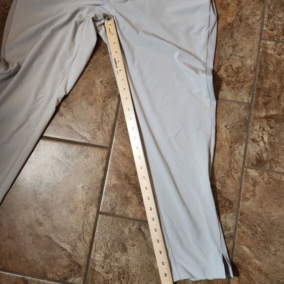 Athleta lt grey pants polyester spandex blend womens 14 - Picture 5 of 10